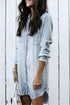 summer women casual Denim dress ladies t shirt dresses - ROUTINE FASHION